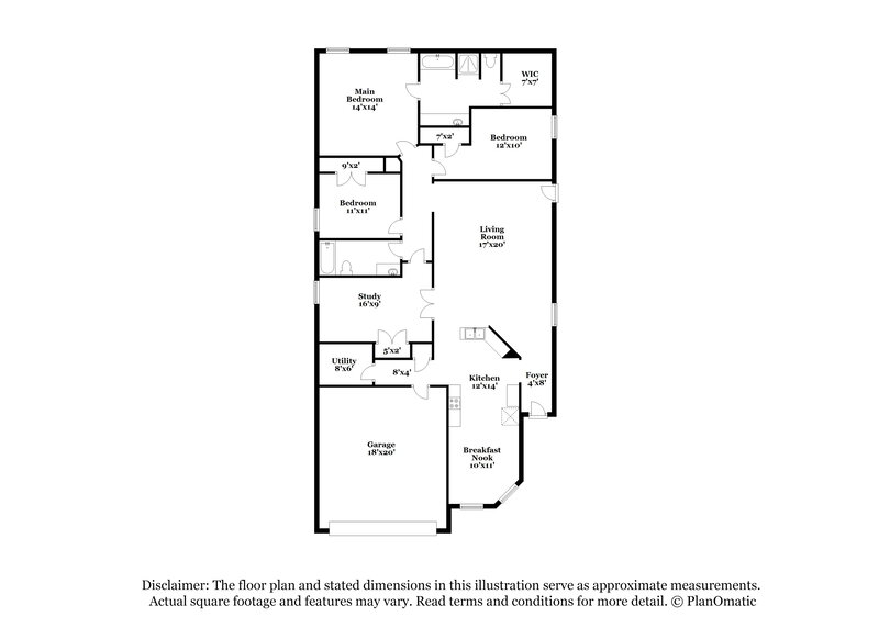 1,670/Mo, 7522 Fettle Ln Conroe, TX 77304 Floor Plan View