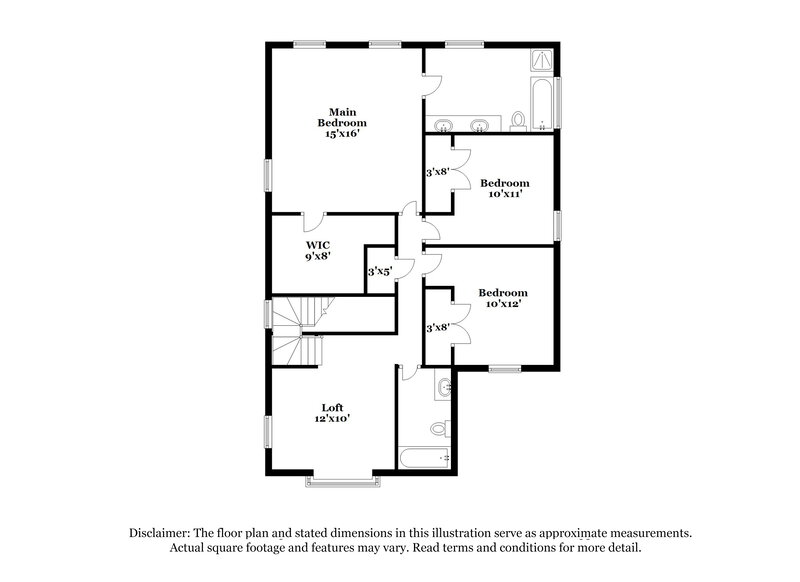 1,860/Mo, 19514 Bold River Rd Tomball, TX 77375 Floor Plan View 2