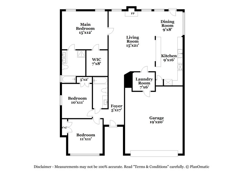 1,910/Mo, 6726 Glenhope Dr Katy, TX 77449 Floor Plan View