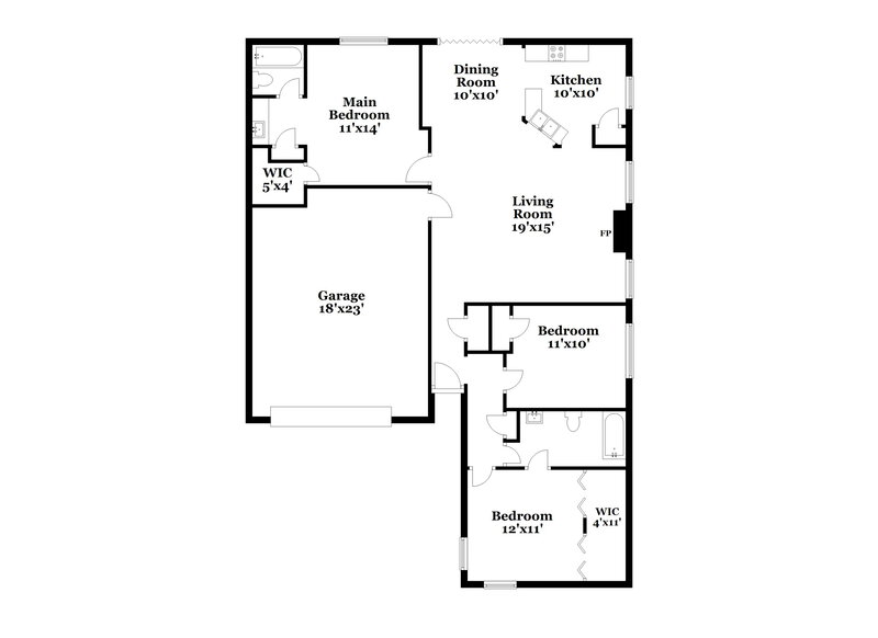 1,690/Mo, 8514 Southmeadow Dr Houston, TX 77071 Floor Plan View