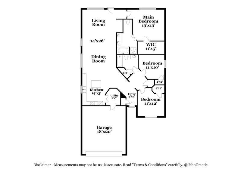 2,105/Mo, 18315 Atasca Woods Trace Humble, TX 77346 Floor Plan View