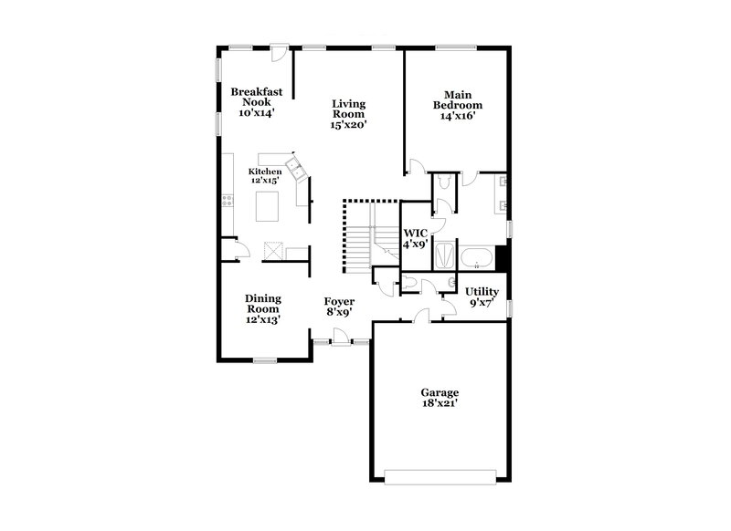 2,595/Mo, 1015 High Lane Court Conroe, TX 77301 Floor Plan View