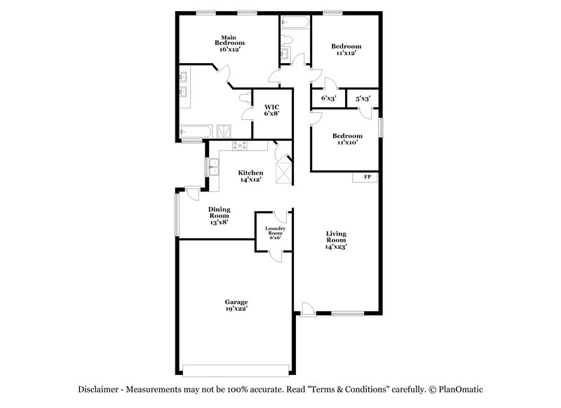 1,875/Mo, 19563 Maywood Falls Cir Houston, TX 77084 Floor Plan View