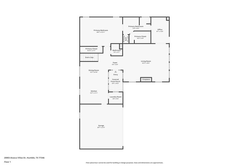 1,860/Mo, 20003 Atasca Villas Dr Humble, TX 77346 Floor Plan View