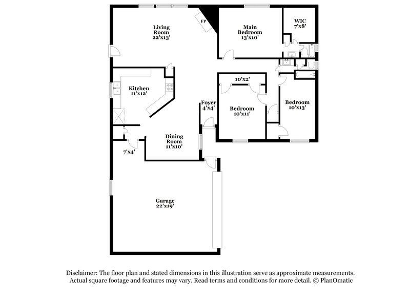 1,745/Mo, 1331 Goswell Ln Channelview, TX 77530 Floorplan View