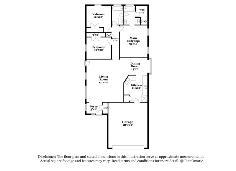 1,800/Mo, 5200 Rockwood Dr Rosenberg, TX 77471 Floor Plan View