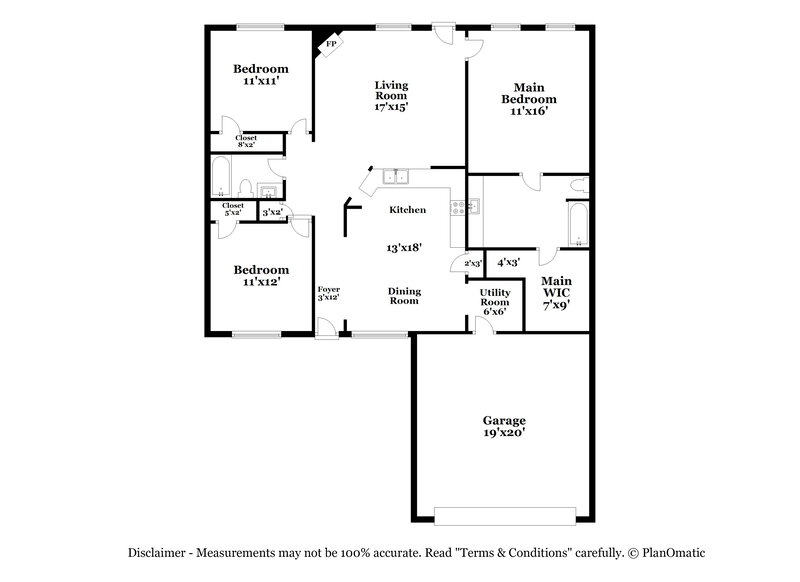 1,710/Mo, 8115 Greens Rd Humble, TX 77396 Floor Plan View