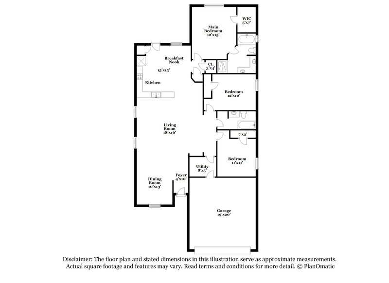1,675/Mo, 20315 Shire Ridge Ln Humble, TX 77338 Floor Plan View