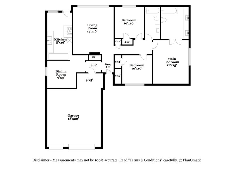 1,960/Mo, 2714 Village Ct Katy, TX 77493 Floor Plan View