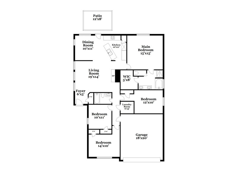 2,155/Mo, 8215 Point Pendleton Dr Tomball, TX 77375 Floor Plan View