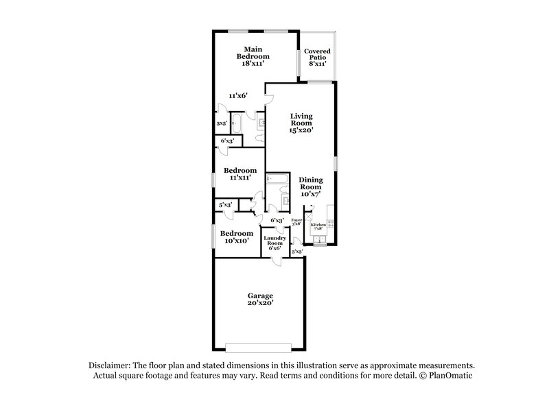 1,825/Mo, 11743 Elizabeth Ct Pinehurst, TX 77362 Floor Plan View