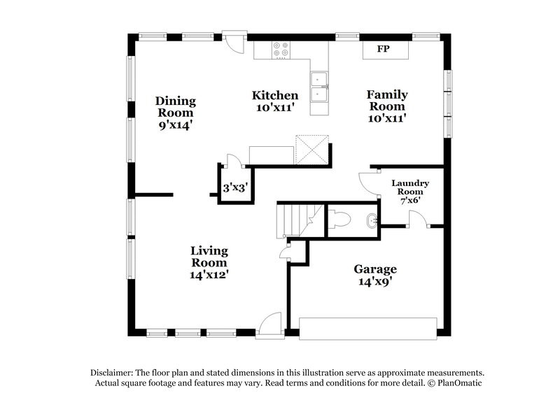 2,360/Mo, 4518 Allegro Dr Seabrook, TX 77586 Floor Plan View