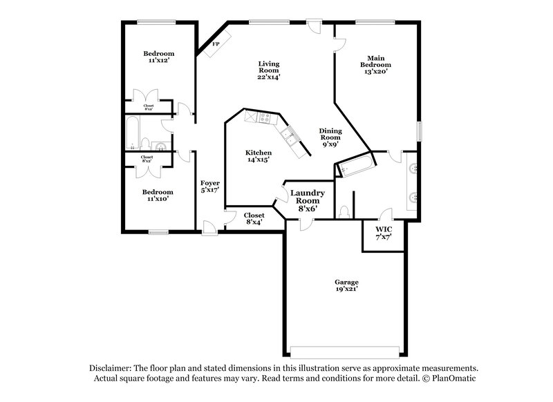 2,760/Mo, 21715 N Tangle Creek Ln Spring, TX 77388 Floor Plan View