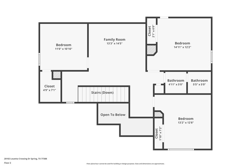 2,640/Mo, 20102 Louetta Crossing Dr Spring, TX 77388 Floor Plan View 2