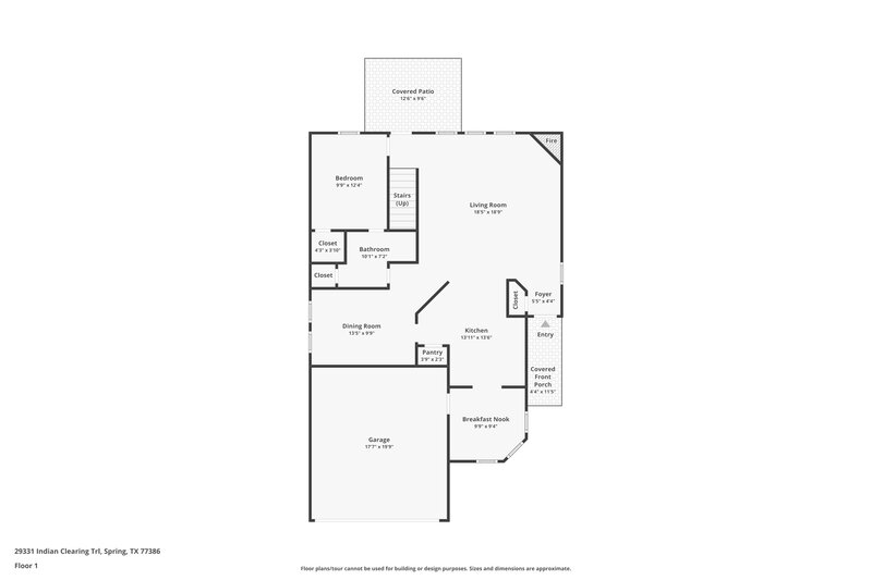 2,040/Mo, 29331 Indian Clearing Trl Spring, TX 77386 Floor Plan View