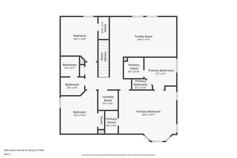 2,040/Mo, 29331 Indian Clearing Trl Spring, TX 77386 Floor Plan View 2