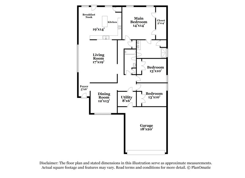 2,115/Mo, 18118 Shady Cypress Ln Cypress, TX 77429 Floor Plan View