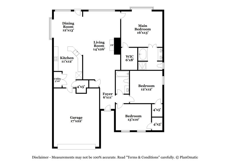 1,945/Mo, 199 S Delta Mill Cir The Woodlands, TX 77385 Floor Plan View
