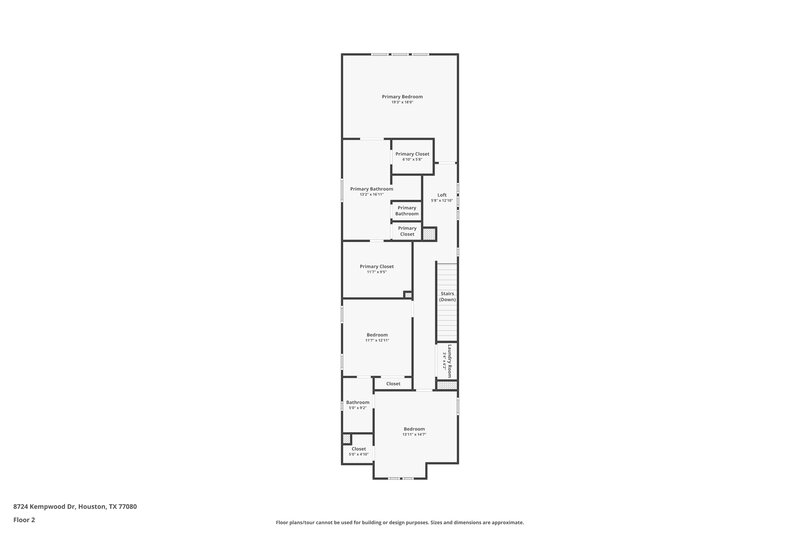 2,180/Mo, 8724 Kempwood Dr Houston, TX 77080 Floor Plan View 2