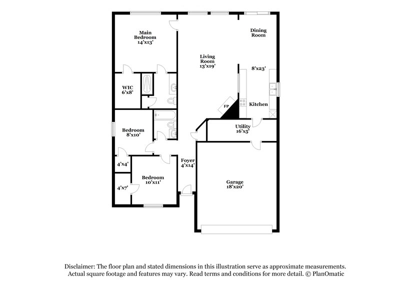 1,800/Mo, 1834 Halstead St Missouri City, TX 77489 Floor Plan View