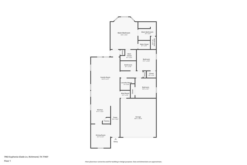 2,385/Mo, 7902 Euphonia Glade Ln Richmond, TX 77407 Floor Plan View