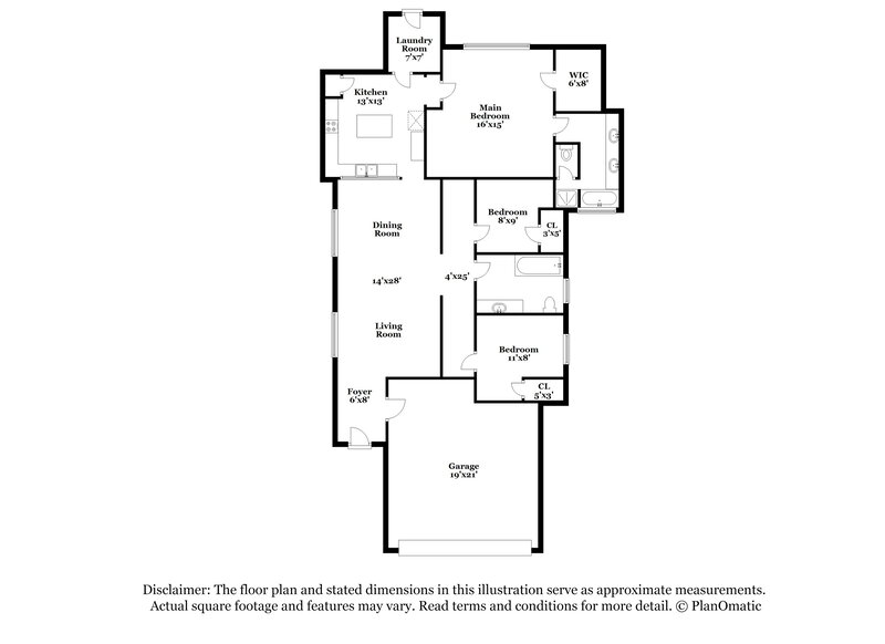 2,015/Mo, 5227 Lagoon Ct Bacliff, TX 77518 Floor Plan View