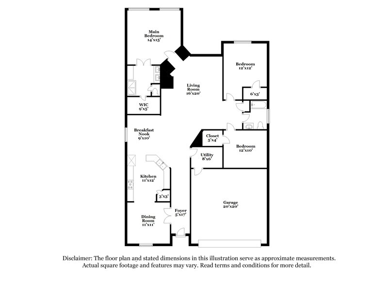 2,005/Mo, 1737 Park Oak Dr Conroe, TX 77304 Floor Plan View