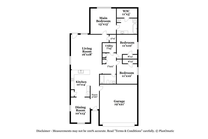 2,125/Mo, 1030 Arnica St Baytown, TX 77521 Floor Plan View