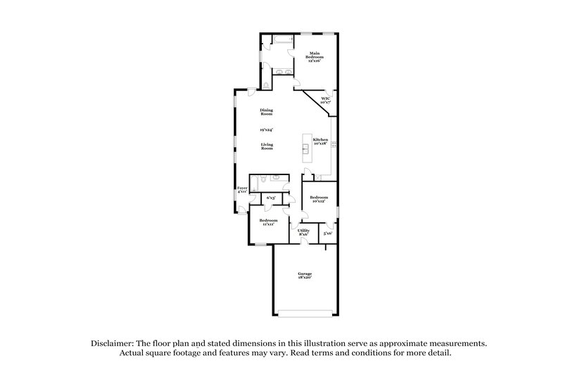 1,805/Mo, 7210 Sweetwater Shining Trl Cypress, TX 77433 Floorplan View