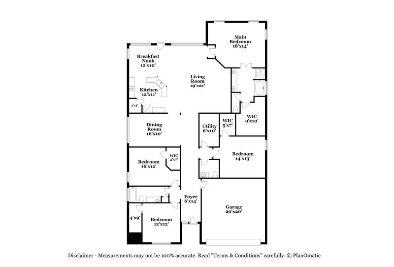 2,435/Mo, 4218 Leafy Bough Ct Humble, TX 77346 Floor Plan View