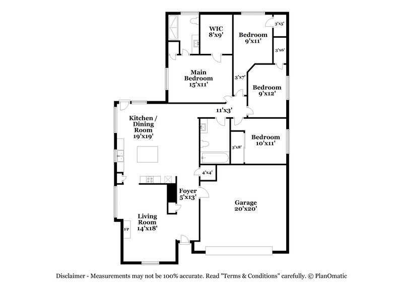 2,010/Mo, 14534 County Cress Dr Houston, TX 77047 Floor Plan View