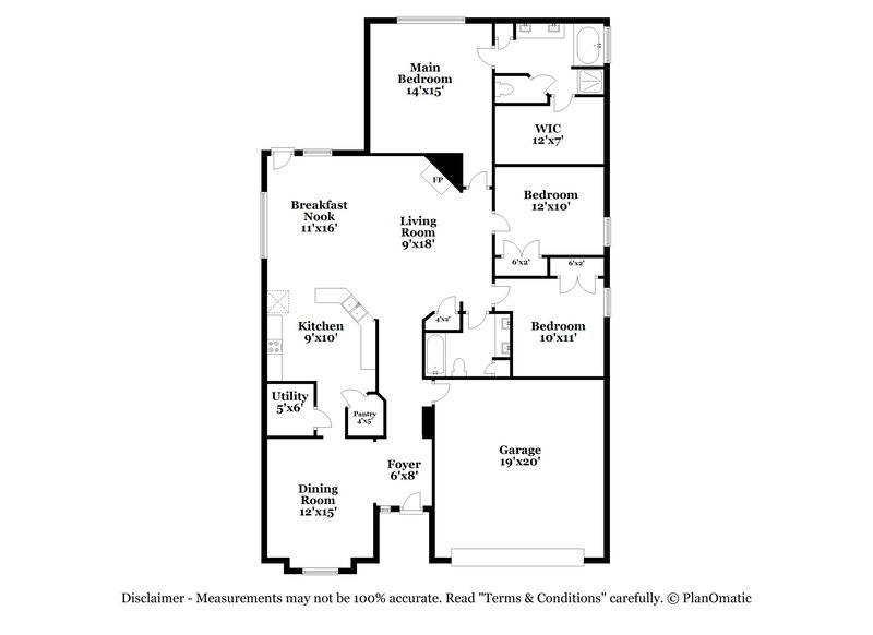 2,270/Mo, 3718 Breckenridge Dr Montgomery, TX 77356 Floor Plan View