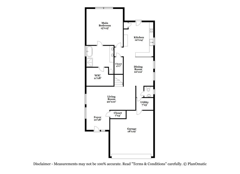 2,290/Mo, 5226 Bay Ln Bacliff, TX 77518 Floor Plan View