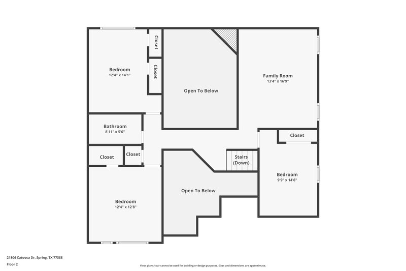 2,425/Mo, 21806 Catoosa Dr Spring, TX 77388 Floor Plan View 2