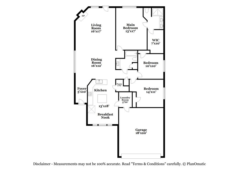 1,920/Mo, 4011 Teal Vista Ct Fresno, TX 77545 Floor Plan View