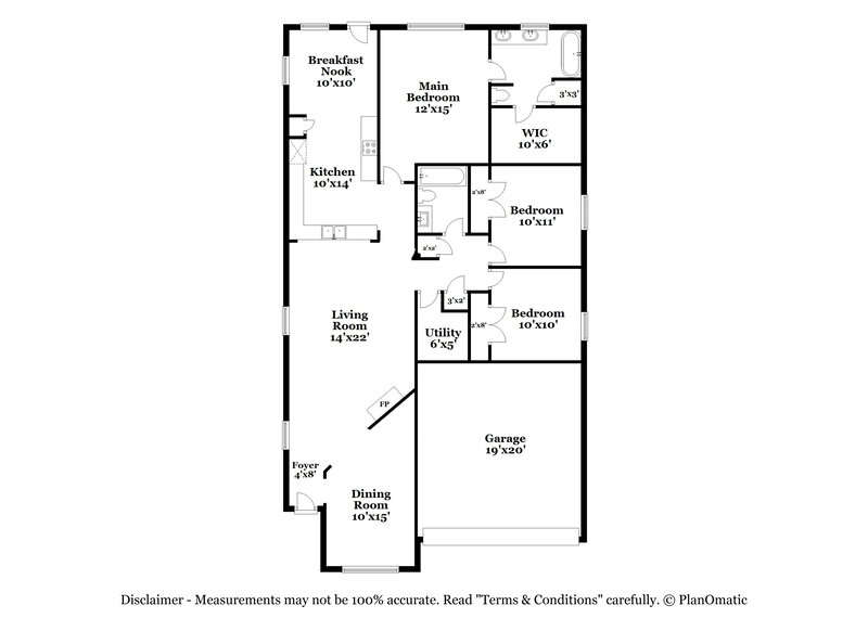 1,985/Mo, 703 Wild Cotton Rd Rosenberg, TX 77471 Floor Plan View