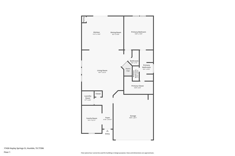 2,460/Mo, 17426 Hayley Springs Ct Humble, TX 77396 Floor Plan View
