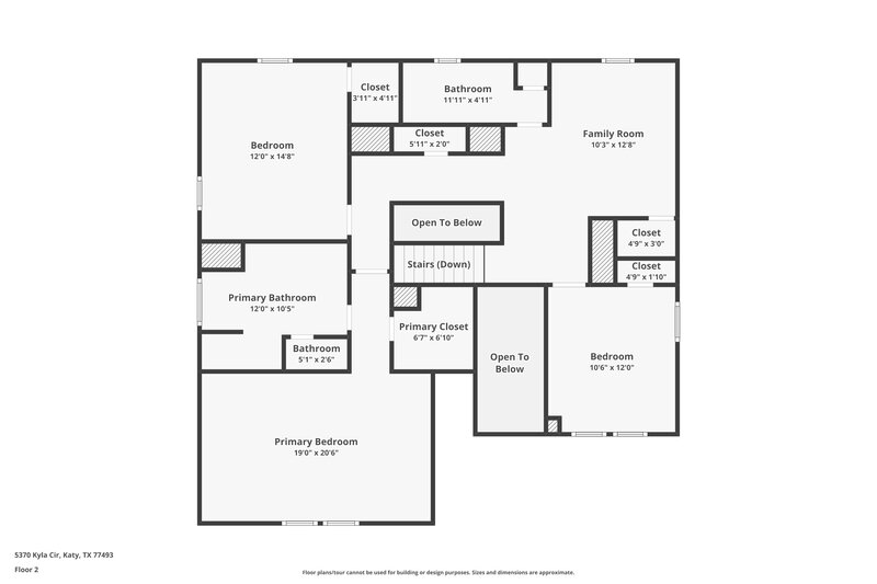 2,080/Mo, 5370 Kyla Cir Katy, TX 77493 Floor Plan View 2