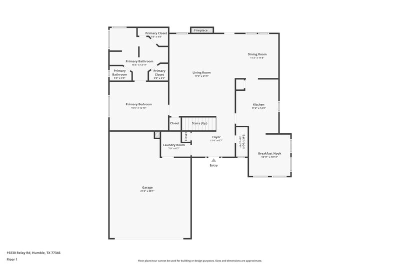 2,180/Mo, 19230 Relay Rd Humble, TX 77346 Floor Plan View
