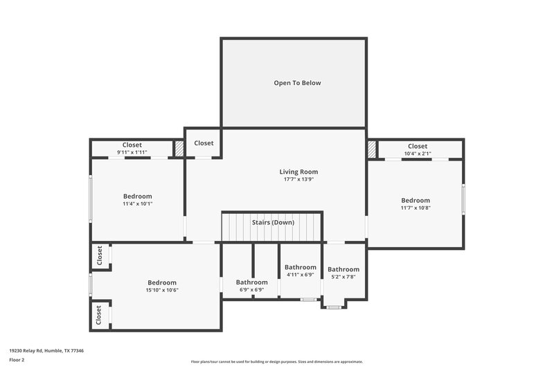 2,180/Mo, 19230 Relay Rd Humble, TX 77346 Floor Plan View 2