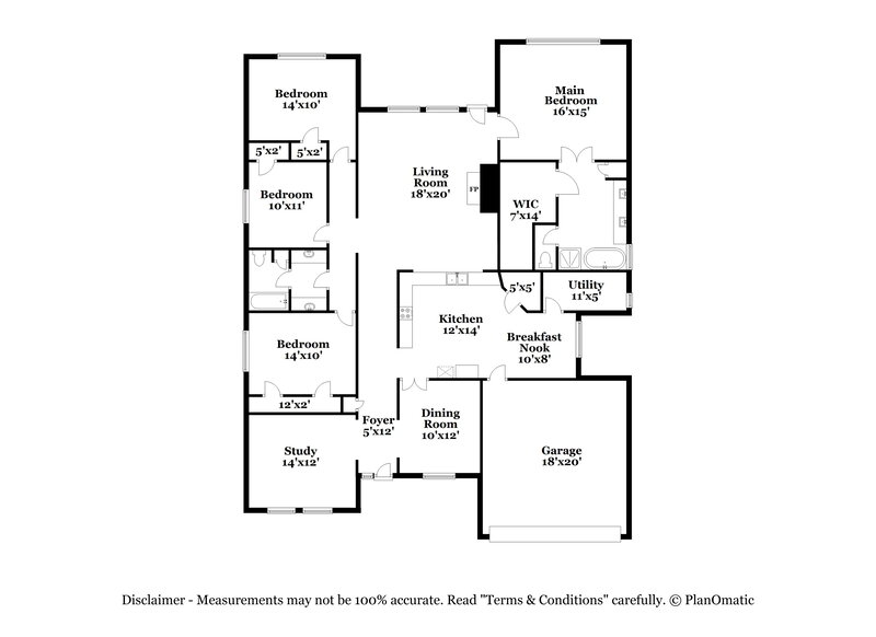 2,645/Mo, 2131 Emerald Cove Dr League City, TX 77573 Floor Plan View