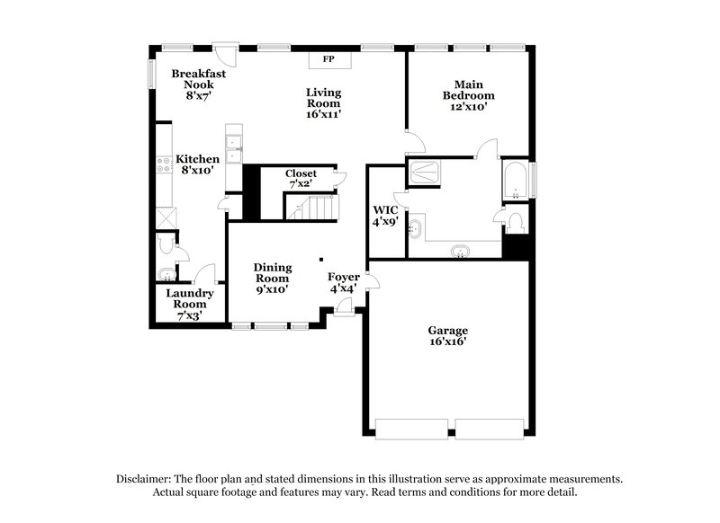 2,330/Mo, 3603 Parkshire Dr Pearland, TX 77584 Floor Plan View