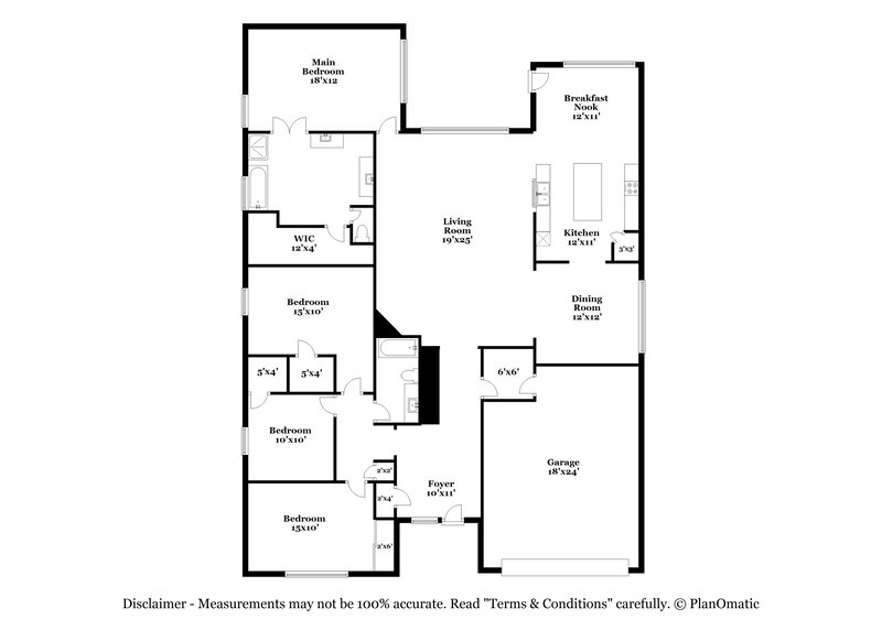 2,410/Mo, 5450 Peppermint Dr Baytown, TX 77521 Floor Plan View