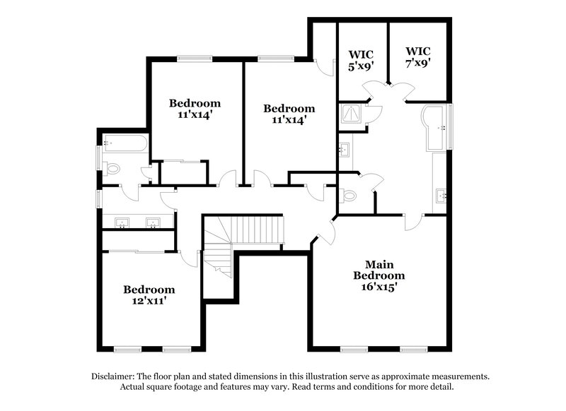 2,305/Mo, 16403 Crossfield Dr Houston, TX 77095 Floor Plan View 2