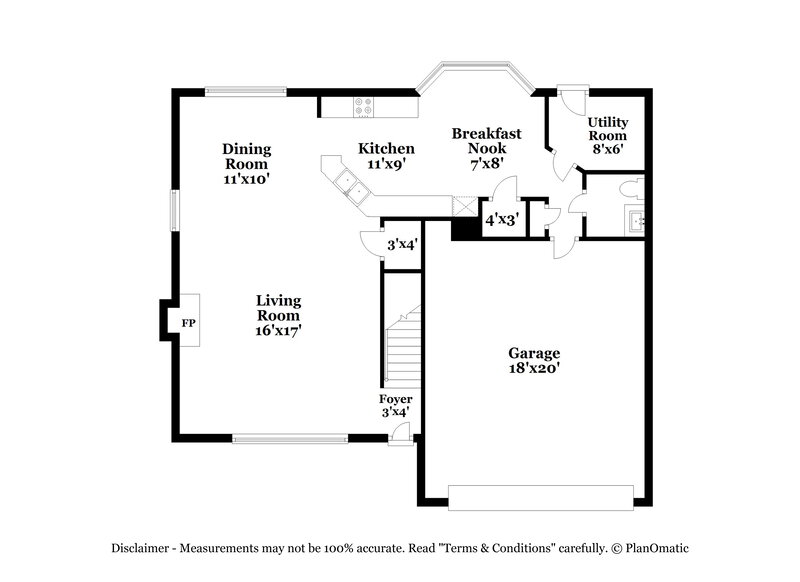 2,120/Mo, 206 Mammoth Springs Ln Dickinson, TX 77539 Floor Plan View