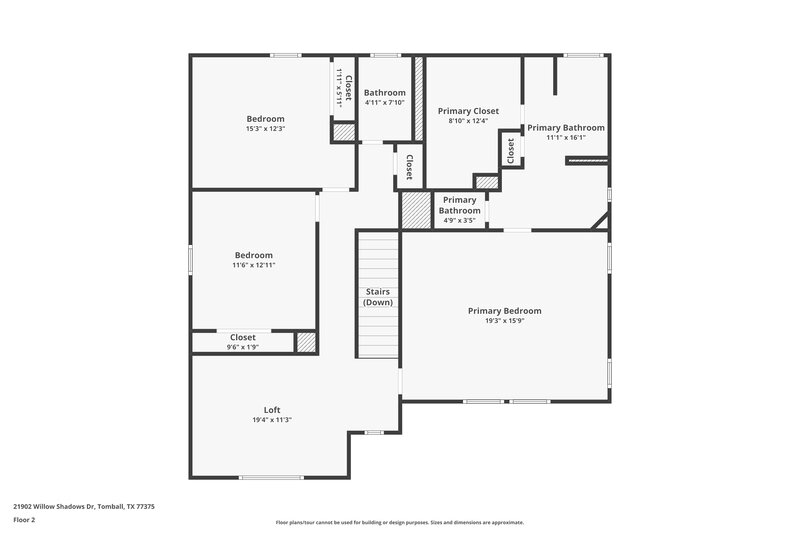 2,045/Mo, 21902 Willow Shadows Dr Tomball, TX 77375 Floor Plan View 2