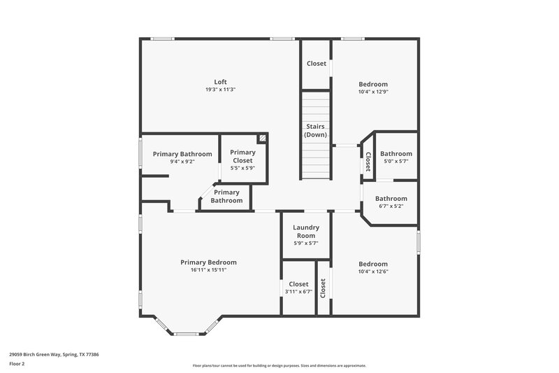 2,200/Mo, 29059 Birch Green Way Spring, TX 77386 Floor Plan View 2