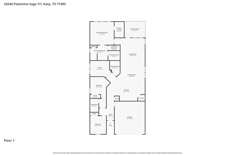 2,305/Mo, 24246 Palomino Sage Trl Katy, TX 77493 Floor Plan View