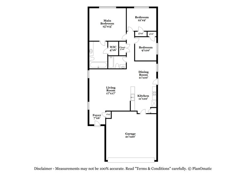 1,825/Mo, 2906 Old Draw Dr Humble, TX 77396 Floor Plan View