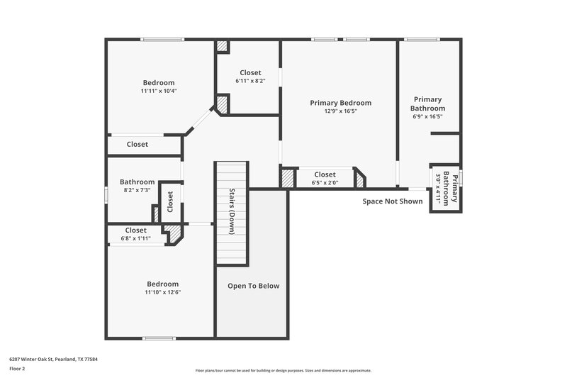 2,145/Mo, 6207 Winter Oak St Pearland, TX 77584 Floor Plan View 2